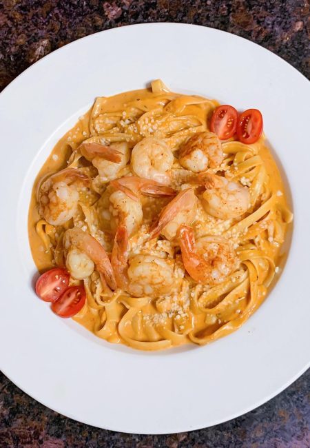 Fettuccini Con Camarones