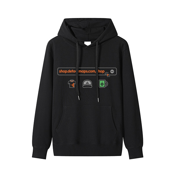 HOODIE NEGRO SEARCHBAR S
