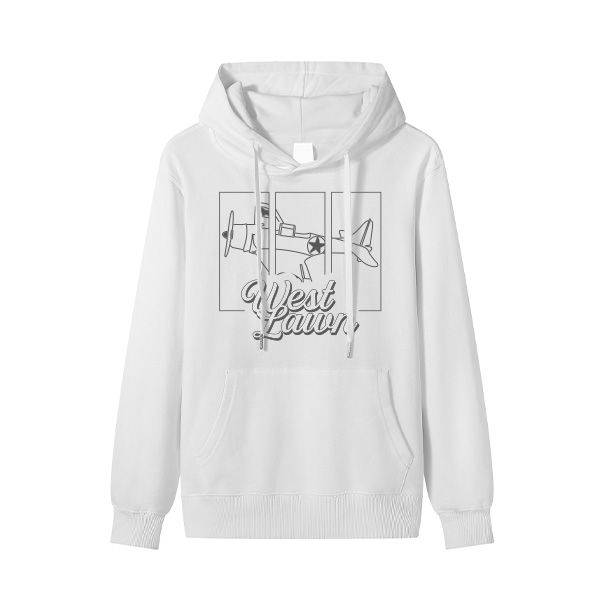 Hoodies blanco CUADROS AVI