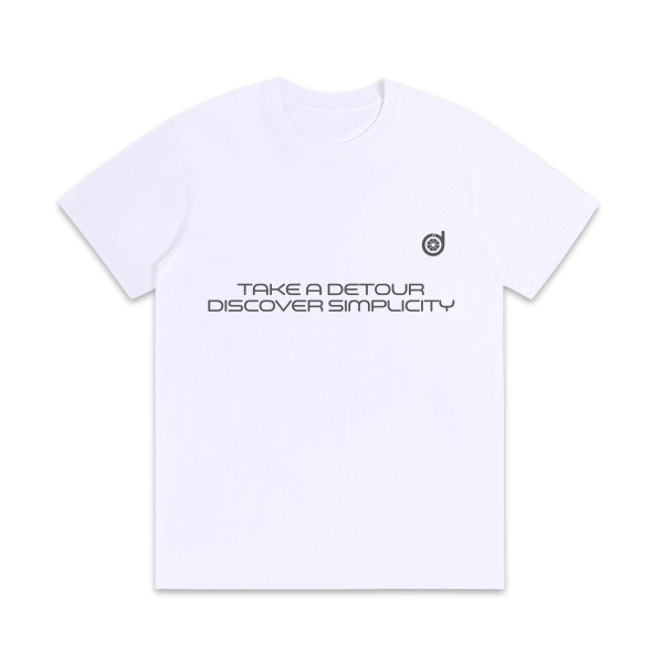 TSHIRT BLANCO TAKE DETOUR