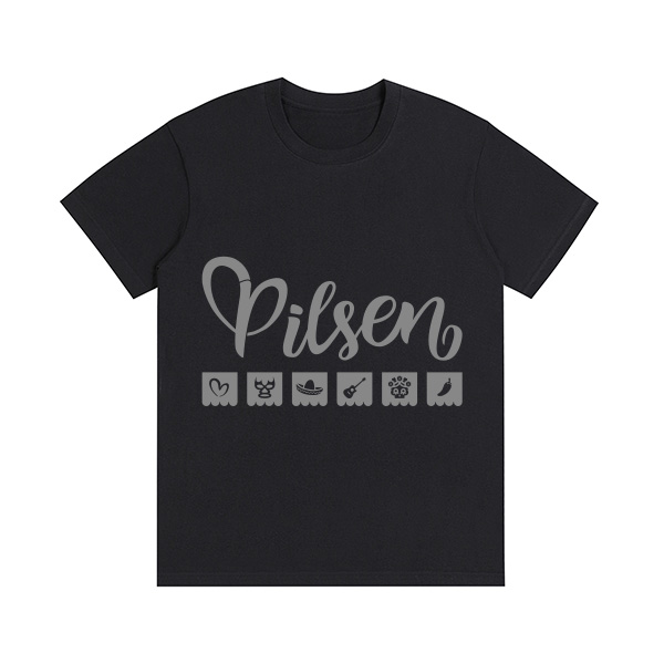 TSHIRT NEGRO PILSEN PRIN