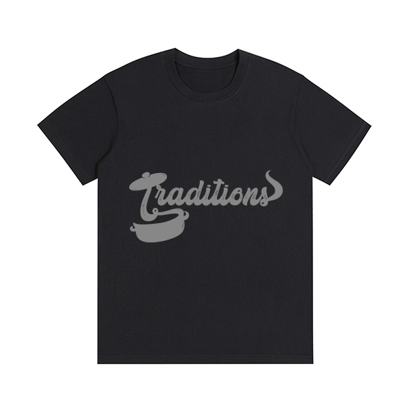 TSHIRT NEGRO TRADITIONS COMIDA