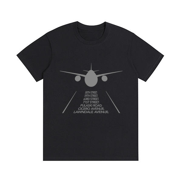 TShirt Negro AVIÓN CALLE