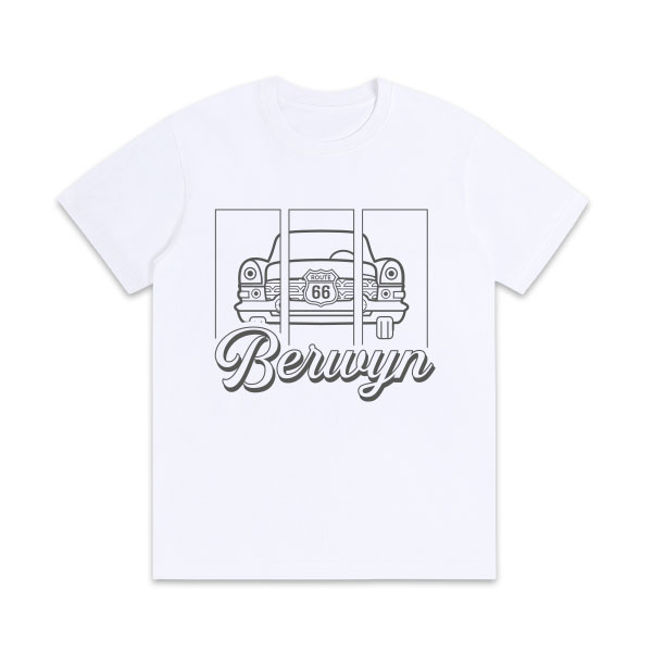 TShirt Blanco CAR SQUARE