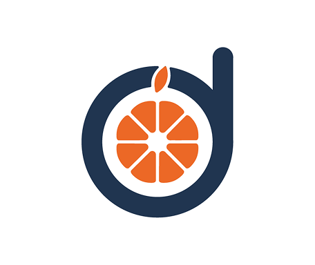Official DetourMaps logo combining the letter D with an orange slice icon.