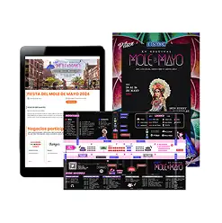 Community event marketing materials showing a website, official poster, and interactive participant map.