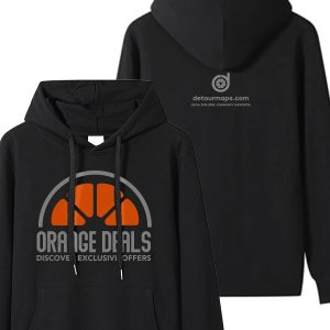detour22 Orange Deals Logo Hoodie